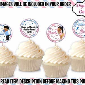 Fades or Braids Cupcake Toppers-Fades or Braids Gender Reveal Cupcakes-Fades or Braids Chip Bag-Barber Chip Bag-Hairstylist Chip Bag-Cupcake