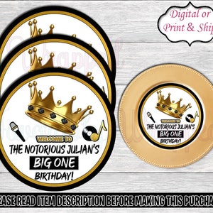 Inserto de cargador Notorious - Bolsa de papas fritas The Notorious - Plato Notorious - Notorious - Cumpleaños de Notorious - Inserto de cargador Notorious