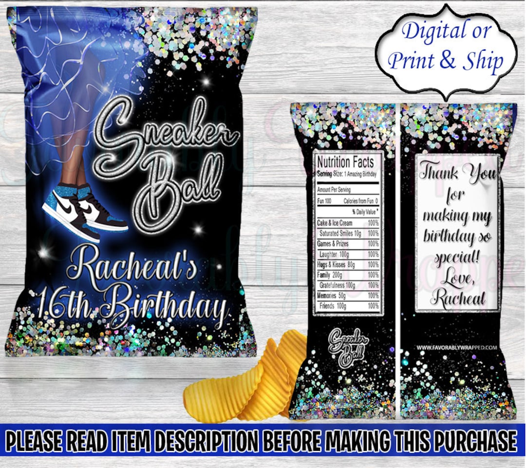 Sneaker Ball Chip Bagsneaker Ball Birthdaysneaker Ball Partysneaker