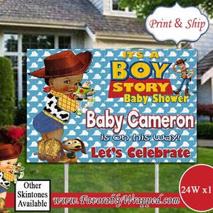 It's a Boy Story Baby Shower Yard Sign-Toy Story Yard Sign-Toy Story Baby Shower-Yard Sign-Baby Shower-It's a Boy-Its a Boy Story Chip Bag
