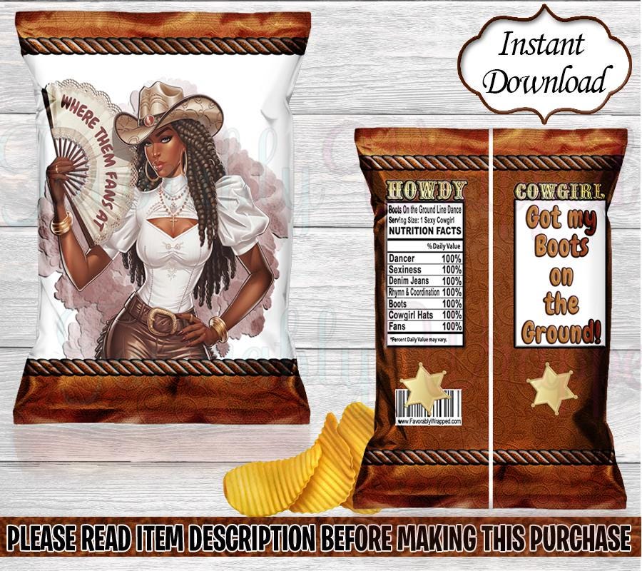 Boot on the Ground Chip Bag-Where Them Fans At Chip Bag-Cowgirl Chip Bag-Cowboy Chip Bag-Rodeo Chip Bag-Treat Bag-Instant Download