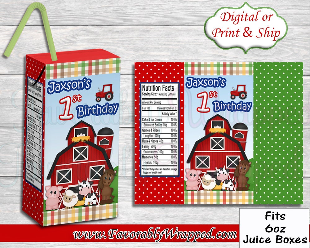 Custom Party Juice Boxes – KSM Sweets, LLC