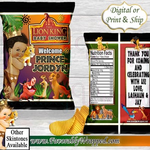 König der Löwen Baby-Dusche Chip Bag-König der Löwen Geburtstag-König der Löwen Party-König der Löwen Gastgeschenke-König der Löwen behandeln Tasche-König der Löwen Favor Bag-König der Löwen