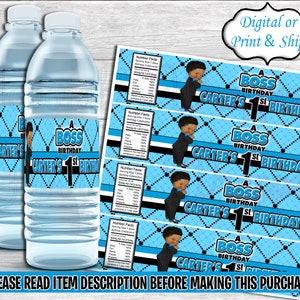 Boss Birthday Water Label-Boss Water Labels-Boss Baby Party-Boss Baby Party Favors-Boss Baby Chip Bag-Boss Baby-Boss Baby Boy