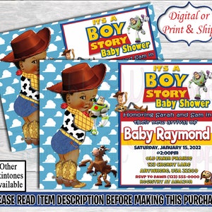 Its a Boy Story Invitation-Toy Story Baby Shower Invitation-Toy Story Baby Shower-Invitation-Baby Shower Invitation-It's a Boy-Its a Girl