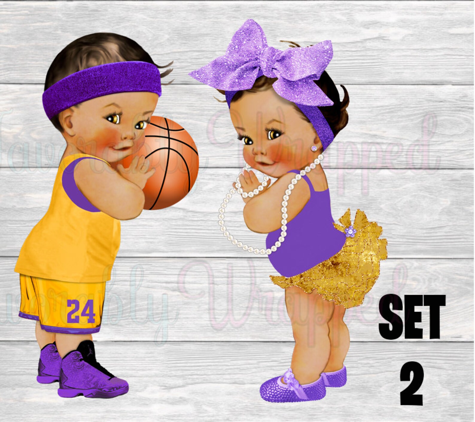 Free Throws or Purple Bows Water Labelfree Throws or Purple Etsy
