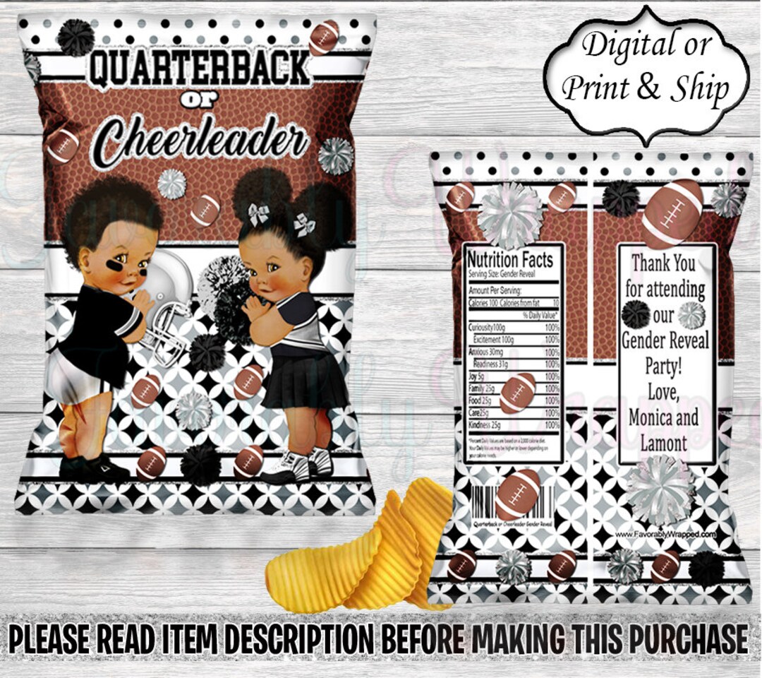 Quarterback or Cheerleader Chip Bagquarterback or Cheerleader Gender