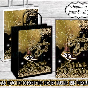 Sneaker Ball Geschenk Tasche-Sneaker Ball Geburtstag-Sneaker Ball Party-Sneaker Ball Gastgeschenke-Sneaker Ball Leckerli Tasche-Sneaker Ball Favor Bag