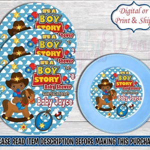Its a Boy Story Charger Inserts-Toy Story Baby Shower Charger Insert-Toy Story Baby Shower-Paper Plate Insert-It's a Boy-It's a Girl-Menu