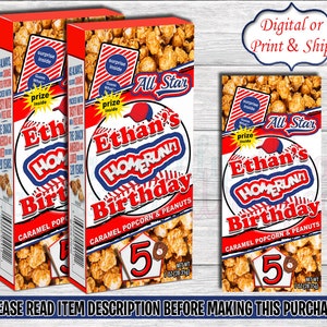 Baseball Cracker Jack-Baseball Chip Bag-Softball Chip Bag-Baseball Popcorn Bag-Baseball Birthday-All Star Birthday-Sports Chip Bag