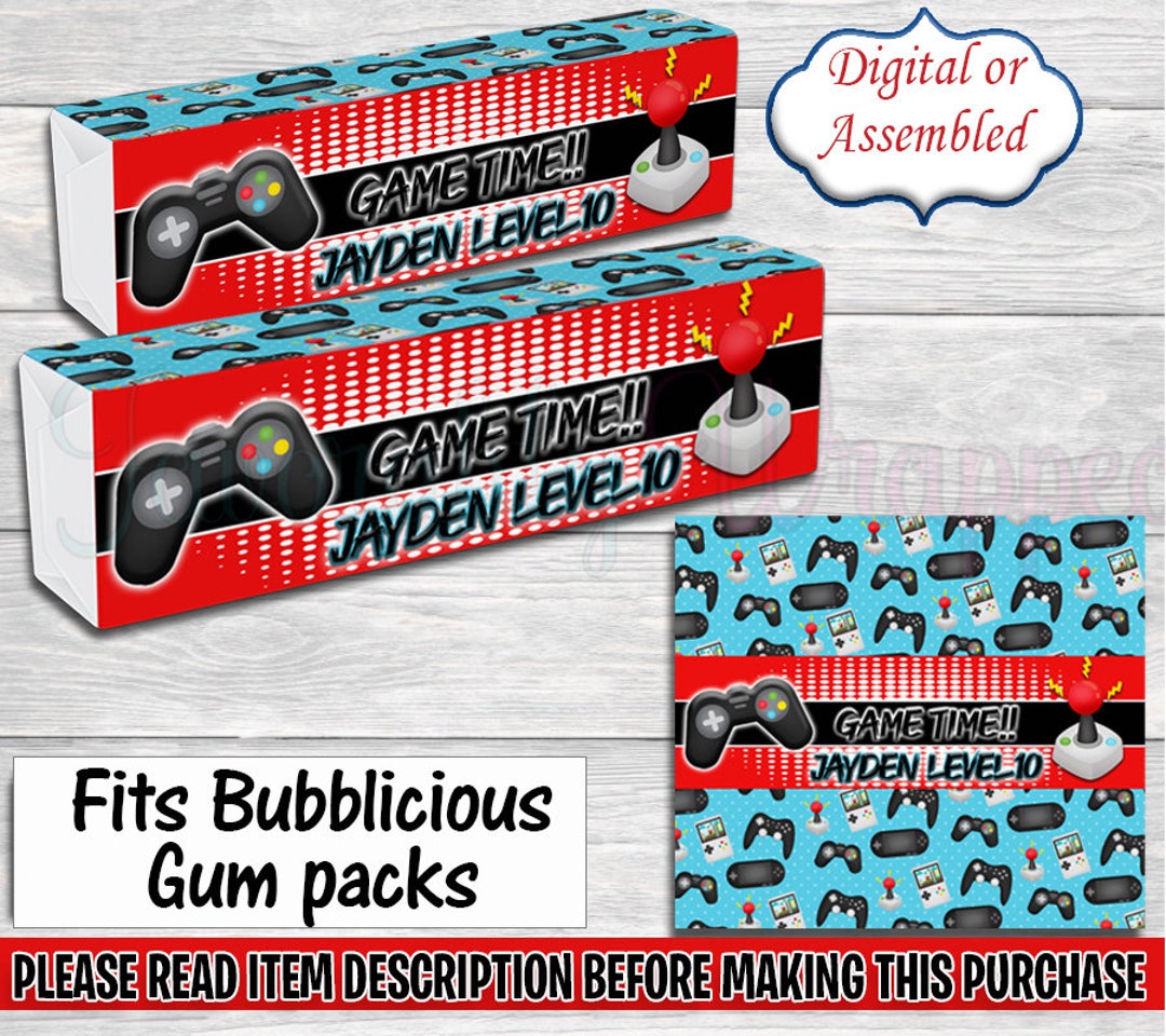 Gamer Bubblicious Gumgamer Birthday Partygamer Chip Baggamer