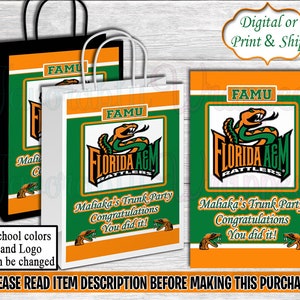 Trunk Party Gift Bag-Graduation Party Gift Bag-Favor Bag-School Party-Back To School Treat Bag-Back To School Gift Bag-Trunk Party