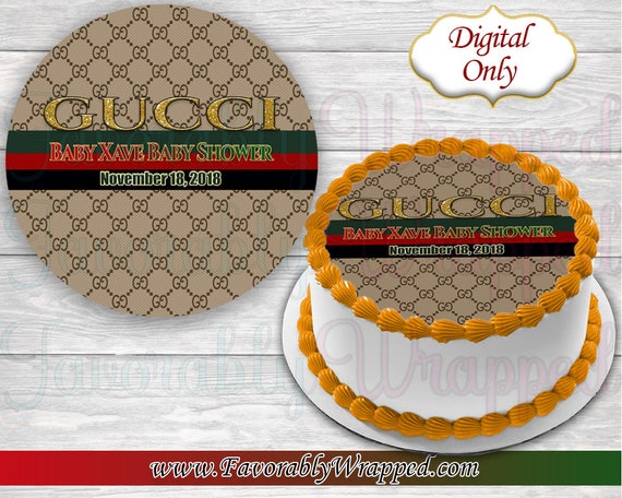 Gucci Cake Image,Baby Shower Cake Image,Baby Shower Decorations, Gucci Decorations,Gucci Cake,Edible Cake Images,Baby Shower,DIGITAL ONLY