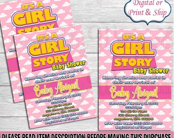 Its a Girl Story Invitation-Toy Story Baby Shower Invitation-Toy Story Baby Shower-Baby Shower Invitation-It's a Girl Story Chip Bag