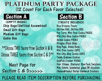 Platinum Party Package-Party Packages