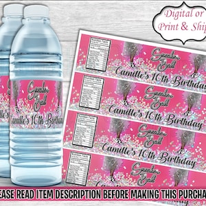 Sneaker Ball Water Label-Sneaker Ball Birthday-Sneaker Ball Party-Sneaker Ball Chip Bag-Sneaker Ball Decoration-Sneaker Ball Favors