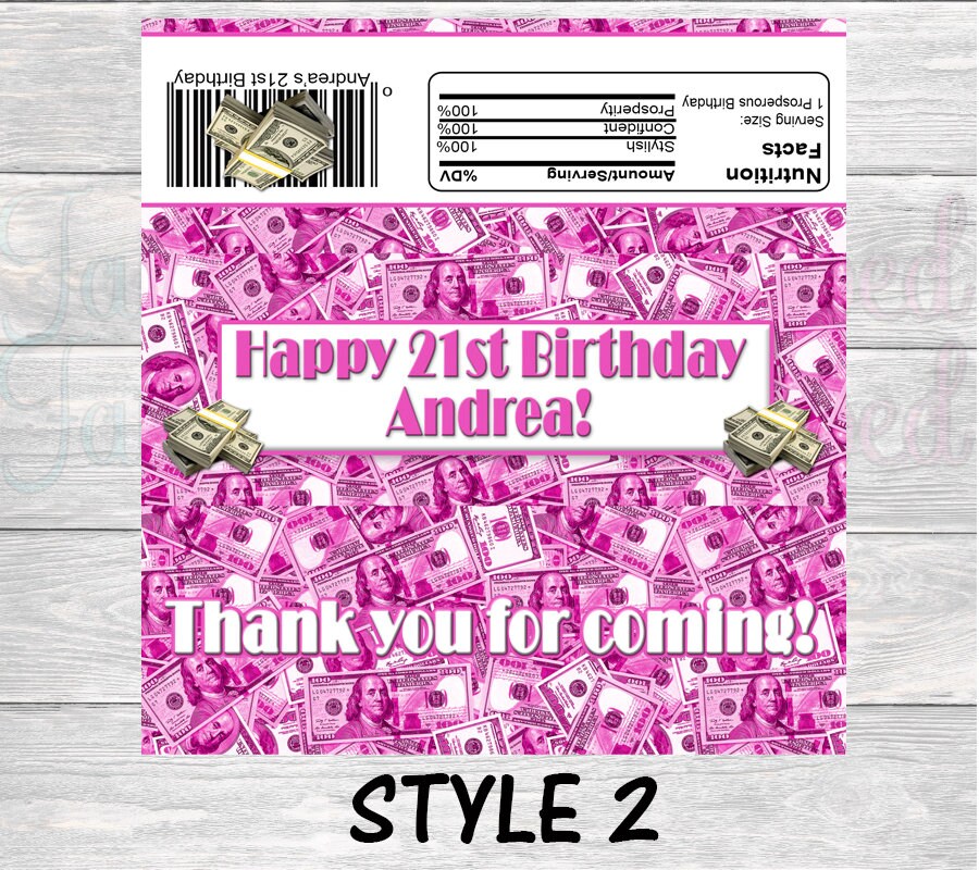 Money Wrapper Design Money Chocolate Bar Wrapper-dollar Bill Chocolate Bar Wrapper-all About ...