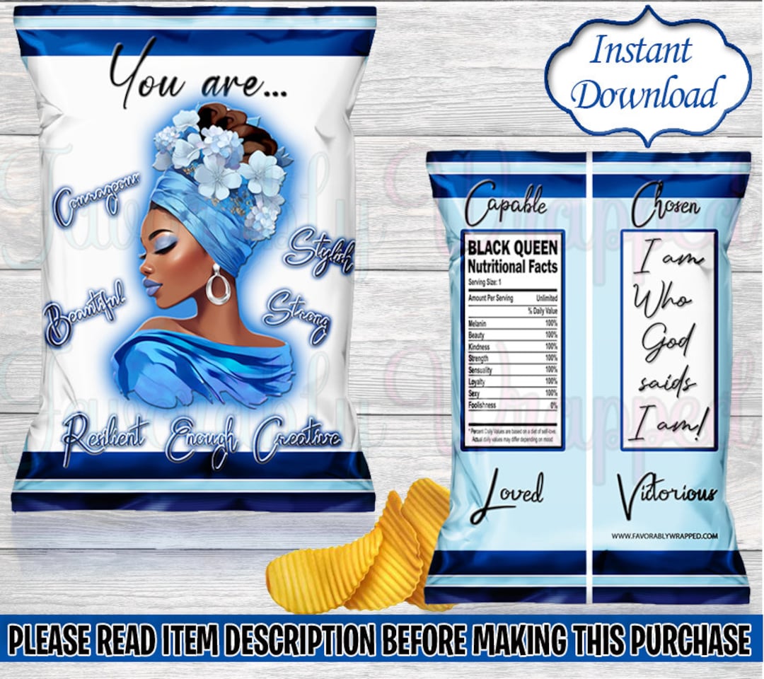 Woman Chip Bagblack History Chip Bagwomen Empowermentblack Woman