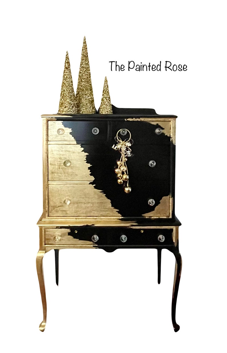 Tall 60 Queen Anne Flat Top Highboy Dresser/ Highboy Chest/ Accent Piece/ Antique Highboy