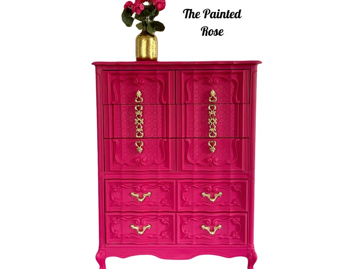 Barbie Hot Pink Glam Dresser Etsy Barbie Hot Pink Glam Dresser Etsy