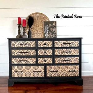 Boho Style Dresser/ Credenza/ Buffet/ Entryway Furniture/ TV Stand/ Accent Piece/ Statement Piece/ Farmhouse Furniture/