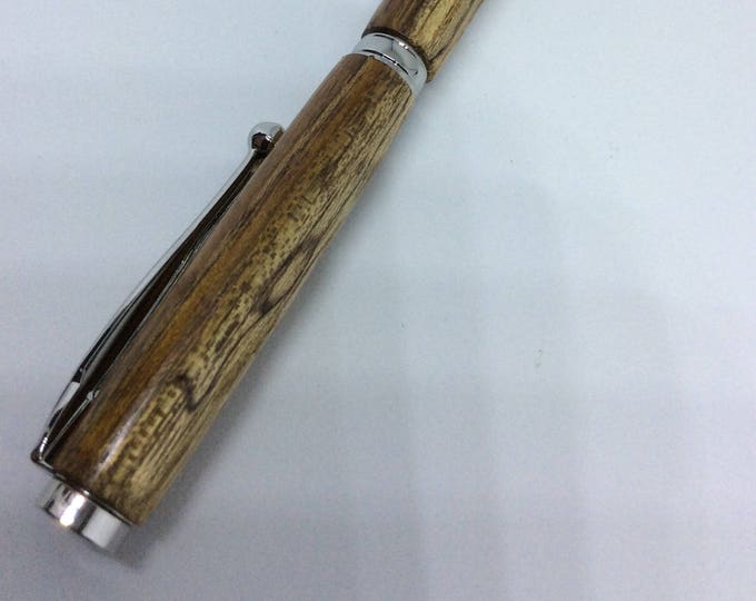 Ovangkol & Platinum Handcrafted Ballpoint Pen