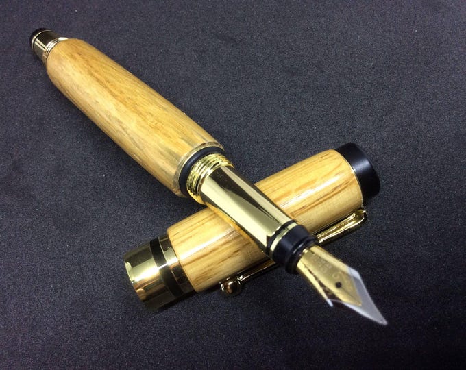 Jack Daniels Oak handcrafted fountain pen from Speyside cooperage whiskey cask