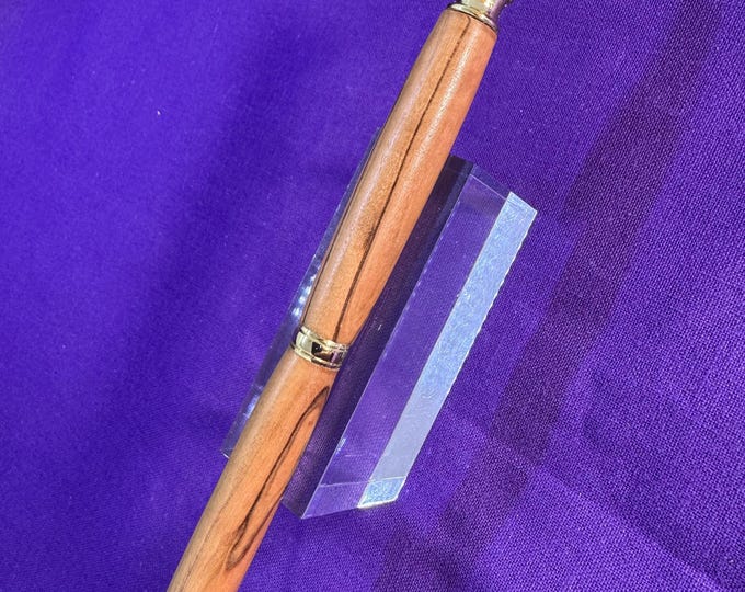 Yad Pointer in Olive Wood from Israel finished in Gold fitments