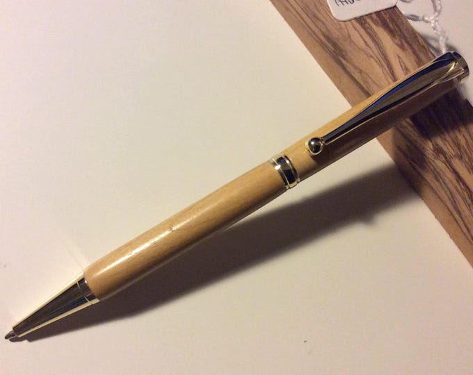 Handcrafted Blackthorn Pen with gold fittings
