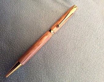 Handcrafted Oak twist ballpoint pen