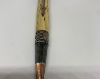 Handcrafted Spalted Maple art deco pen