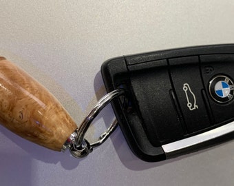 Chrome Keyring in Scots Oak