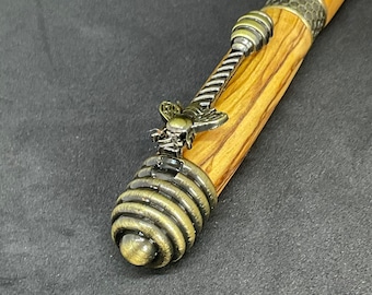 Bethlehem Olivewood ballpoint pen with HoneyBee fittings