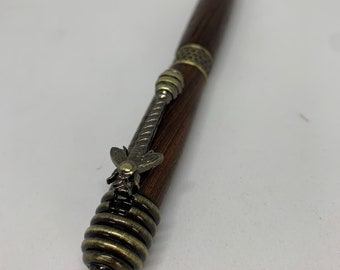 Handcrafted Honey Bee pen in panga panga wood