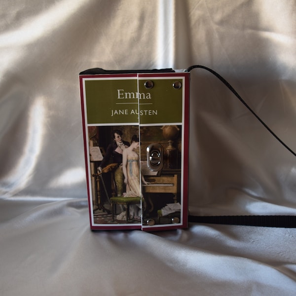 Emma Recycled Book-cover Handbag Purse ~Cross-body~