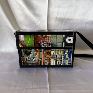 Clue Recycled Gameboard Handbag Purse ~Cross-body~