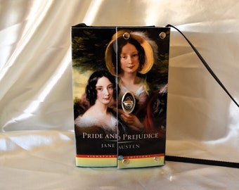 Pride and Prejudice Recycled Reclaimed Book Jacket Purse Handbag  ~Cross-body~