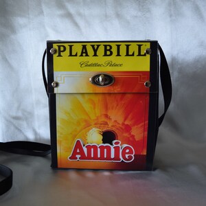 Annie Recycled Playbill Handbag Purse ~Cross-body~ ~Vertical~