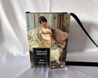 Pride and Prejudice Recycled Book Jacket Handbag Purse ~Cross-body~