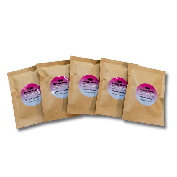 Warm Vanilla Sugar Best Selling Shower Steamers | Essential Oil | Organic & Natural | Clears Congestion and Helps to Relax | Gift