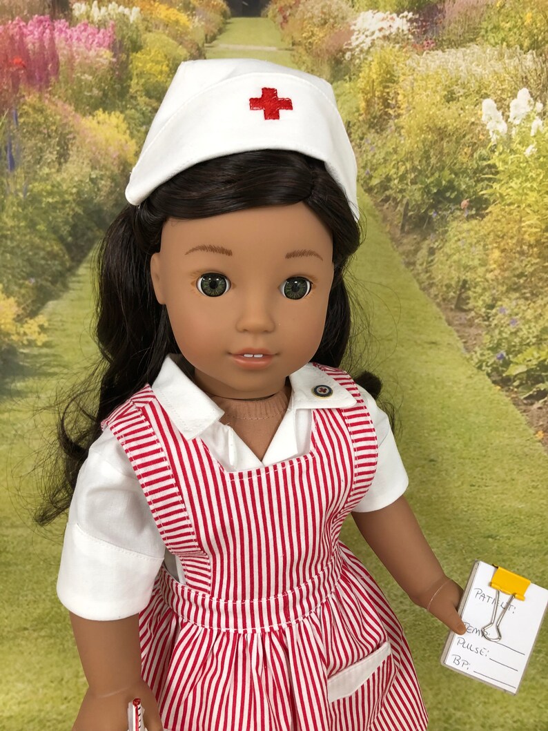 1970's Nurses outfit/ and nurses hat fits American Girl Etsy