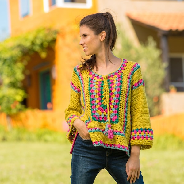 PATRON SWEATER FLAMENCO - (Only in Spanish / Sólo en Español)