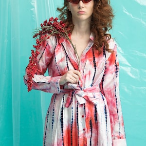 Indigo Shibori Dress // Navy Shibori Tie Dye // Beach Cover