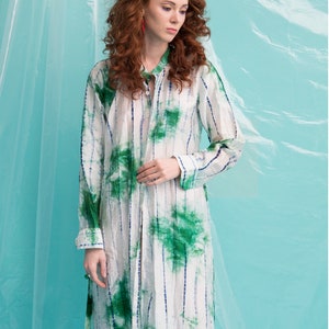 Indigo Shibori Dress // Navy Shibori Tie Dye // Beach Cover