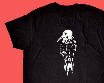 Crow T-Shirt Black Crewneck