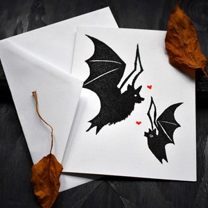 Bat Friends Blank Greeting Card with Envelope image 1