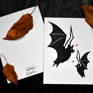 Bat Friends Blank Greeting Card with Envelope image 3