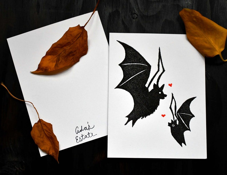 Bat Friends Blank Greeting Card with Envelope image 3