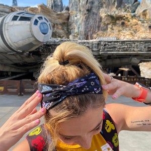 Girls Run the Galaxy Knotted/Turban Style Headband