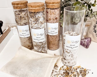 Bath Salts | Calendula & Rose | Sea Salt | Organic Herbs | Epsom Salt | Bath Soak | Self Care | Organic Bath Products | Handmade Bath Salts